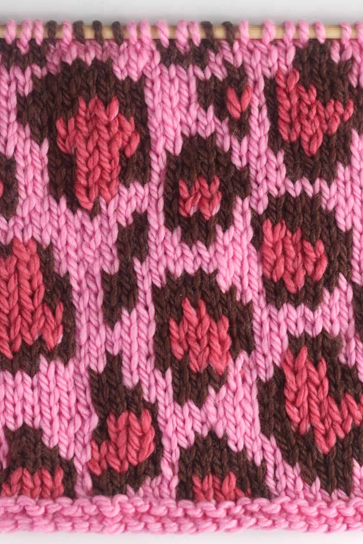 Leopard Print Knit Stitch Pattern - Studio Knit