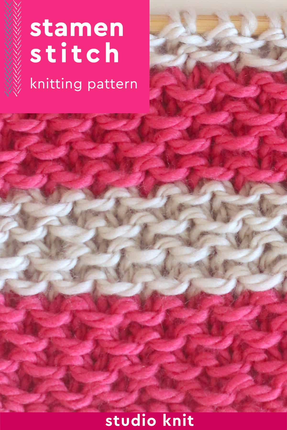 Stamen Stitch Knitting Pattern - Studio Knit