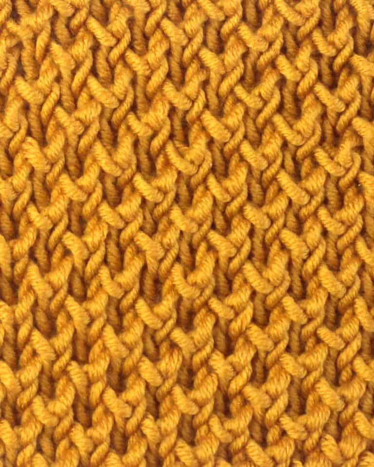 Bee Stitch Brioche Knitting Pattern