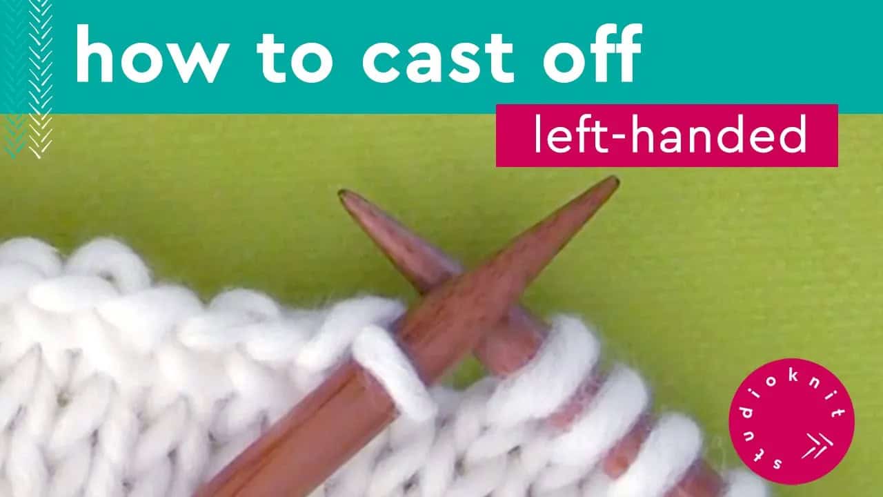 How to cast off for left-handed knitters.